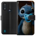 Miniatyrbillede 1 af 3: Motorola Moto E6i Tegnebogsetui Stitch & Napp - babytema med sød karakter