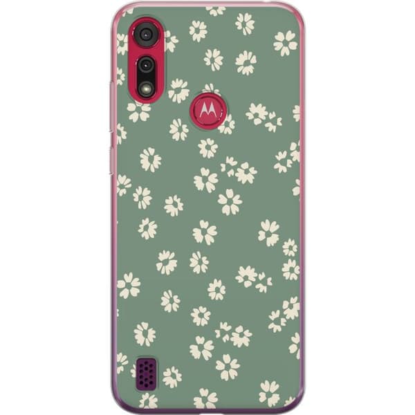 Motorola Moto E6s (2020) Genomskinligt Skal Blomsterdröm – färgglatt blommönster
