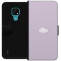 Miniatyrbild 1 av 3: Motorola Moto E7 Plånboksfodral Lila Moln – minimalistiskt moln på lila bakgrund