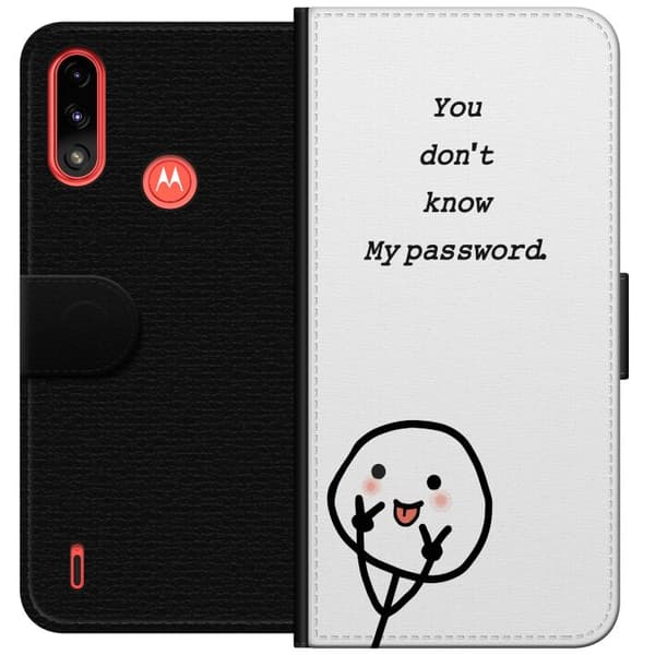 Motorola Moto E7 Power Tegnebogsetui Du Kender Ikke Mit Adgangskode