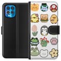 Miniatyrbild 1 av 3: Motorola Edge S Plånboksfodral Kawaii Friends – söta figurer i japansk stil