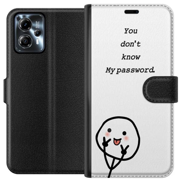 Motorola Moto G13 Lommeboketui Du Kjenner Ikke Mitt Passord
