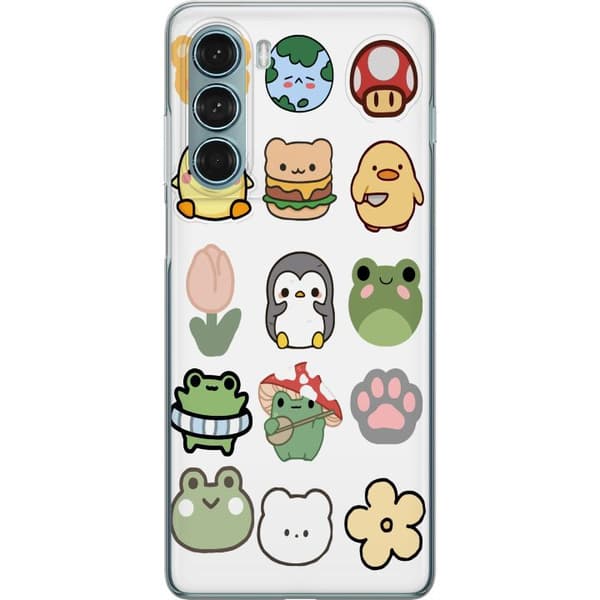 Motorola Moto G200 5G Gjennomsiktig deksel Kawaii Friends