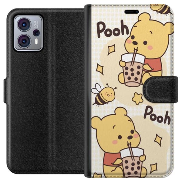 Motorola Moto G23 Plånboksfodral Nalle Pooh Style – klassiskt björnmotiv i ny tolkning