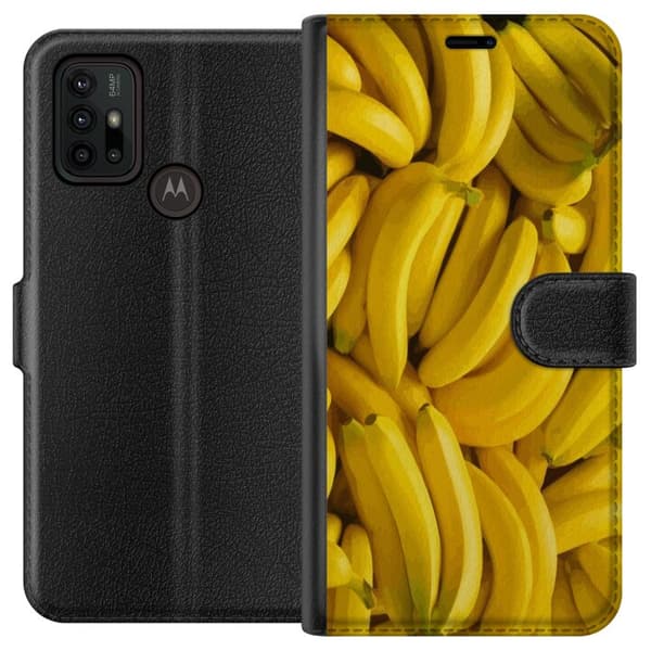 Motorola Moto G30 Lompakkokotelo Banaani kuvio