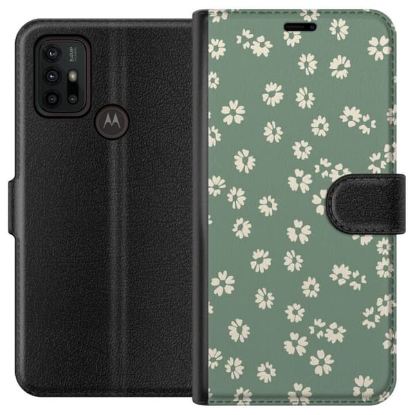 Motorola Moto G30 Lompakkokotelo Kukkaisunelma - Värikäs Kukkakuvio