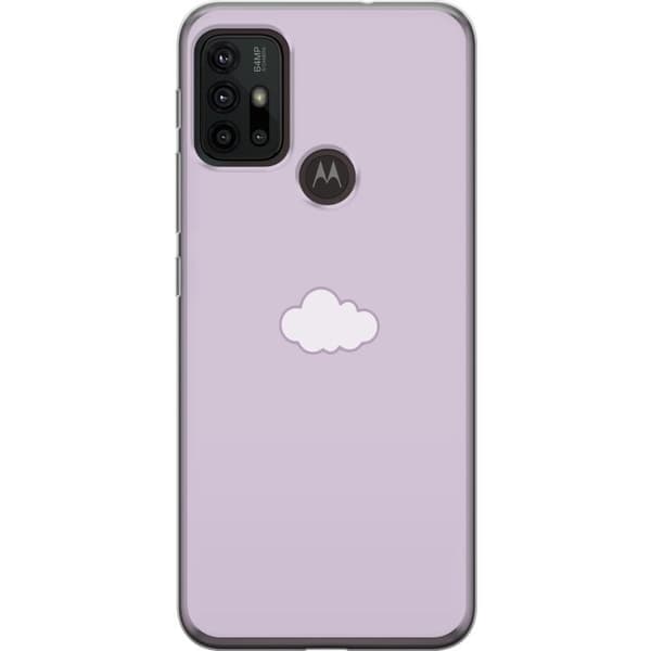 Motorola Moto G30 Gennemsigtig cover Lilla Sky - minimalistisk sky på lilla baggrund