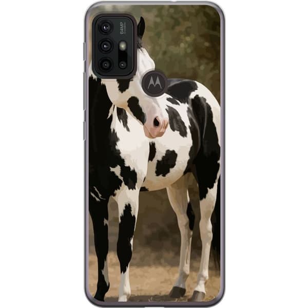 Motorola Moto G30 Läpinäkyvä kuori Kaunis Hevonen - elegantti hevonen kuva-aihe