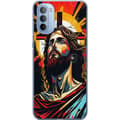 Miniatyrbilde 1 av 3: Motorola Moto G31 Gjennomsiktig deksel Jesus & Kort - religiøst motiv med dyp symbolikk