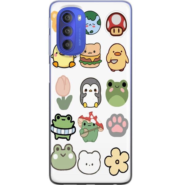 Motorola Moto G51 5G Gennemsigtig cover Kawaii Friends