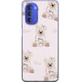 Pikkukuva 1 / 3: Motorola Moto G51 5G Läpinäkyvä kuori Teddy Dior Vibes - ylellinen nalle muotityyliin