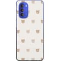 Pikkukuva 1 / 3: Motorola Moto G51 5G Läpinäkyvä kuori Teddy-tausta - söpöt teddykarhut pehmeällä taustalla