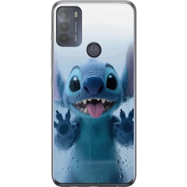 Motorola Moto G50 Gennemsigtig cover Stitch ved et vindue i sød stil