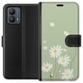 Miniatyrbillede 1 af 3: Motorola Moto G53 Tegnebogsetui Præstekraver - blomstret mønster i svensk sommerstil