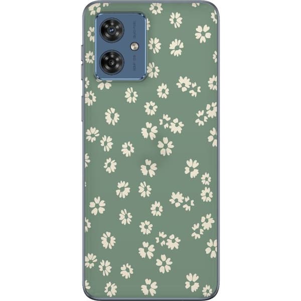 Motorola Moto G54 Gennemsigtig cover Blomsterdrøm - Farverigt Blomstermønster