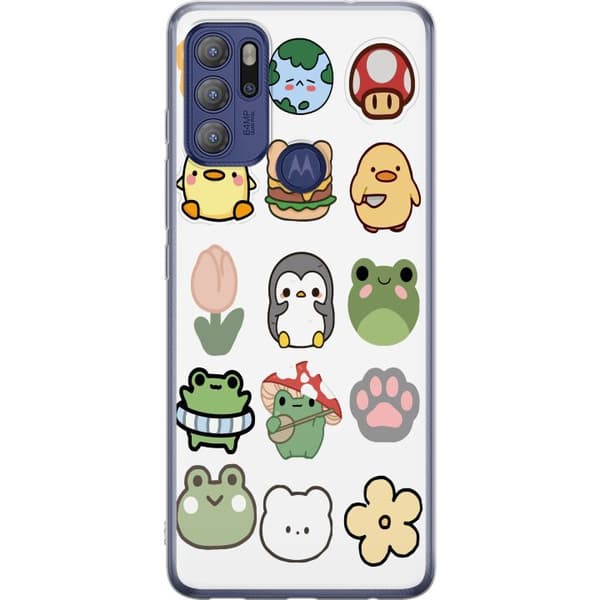 Motorola Moto G60S Genomskinligt Skal Kawaii Friends – söta figurer i japansk stil