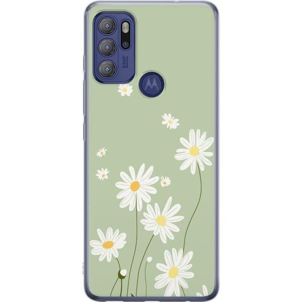 Motorola Moto G60S Gennemsigtig cover Præstekraver - blomstret mønster i svensk sommerstil