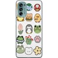 Miniatyrbild 1 av 3: Motorola Moto G62 5G Genomskinligt Skal Kawaii Friends – söta figurer i japansk stil