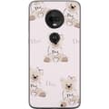 Miniatyrbillede 1 af 3: Motorola Moto G7 Gennemsigtig cover Teddy Dior Vibes - luksuriøs bamse i modetil