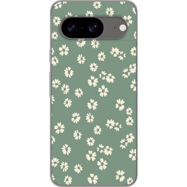 Google Pixel 8 Genomskinligt Skal Blomsterdröm – färgglatt blommönster