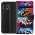 Miniatyrbilde 1 av 3: Motorola Moto G72 Lommeboketui Fartfylte Biler - Tegnet Mønster med Action