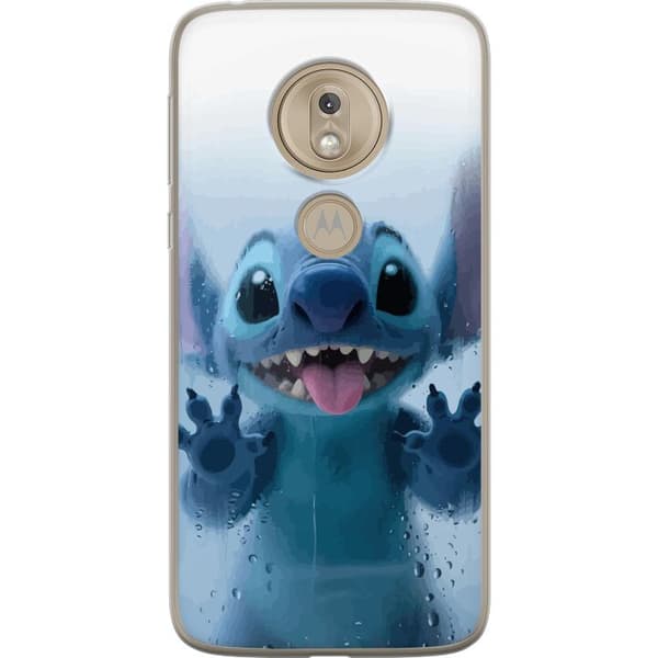 Motorola Moto G7 Play Gennemsigtig cover Stitch ved et vindue i sød stil