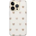 Pikkukuva 1 / 3: Apple iPhone 15 Pro Läpinäkyvä kuori Teddy-tausta - söpöt teddykarhut pehmeällä taustalla
