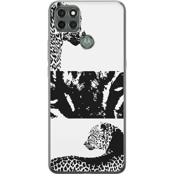 Motorola Moto G9 Power Gennemsigtig cover Leopard Faces