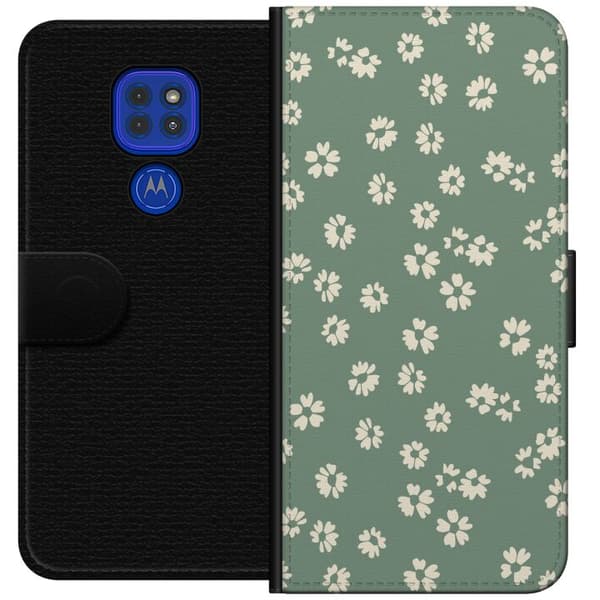 Motorola Moto G9 Play Tegnebogsetui Blomsterdrøm - Farverigt Blomstermønster