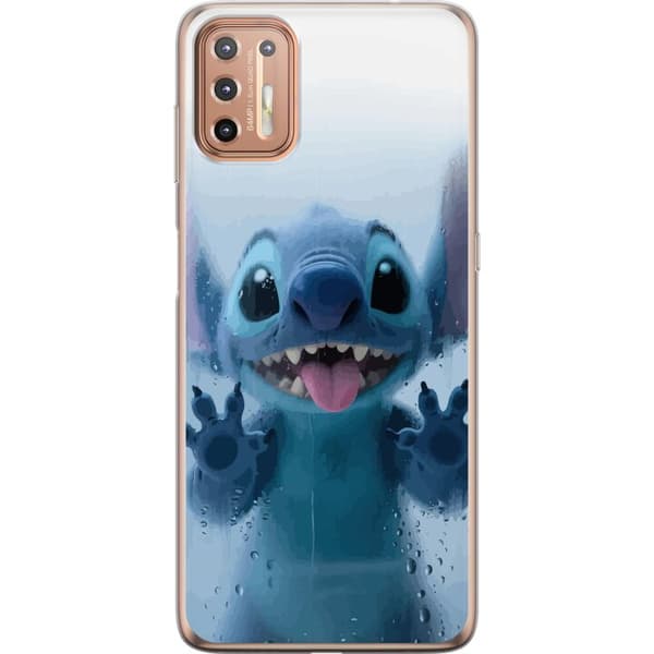 Motorola Moto G9 Plus Gennemsigtig cover Stitch ved et vindue i sød stil