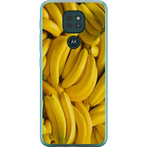 Motorola Moto G9 Play Gjennomsiktig deksel Banana mønster