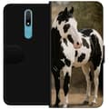 Miniatyrbild 1 av 3: Nokia 2.4 Plånboksfodral Vacker Häst – elegant illustration av hästmotiv