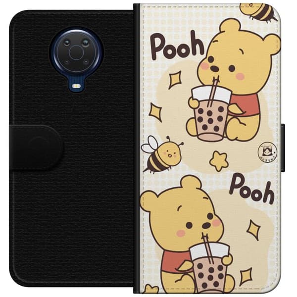 Nokia G20 Lompakkokotelo Nalle Pooh - klassinen karhumotiivi uudessa tulkinnassa