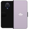 Miniatyrbild 1 av 3: Nokia G20 Plånboksfodral Lila Moln – minimalistiskt moln på lila bakgrund