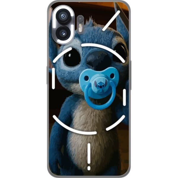 Nothing Phone (2) Gennemsigtig cover Stitch & Napp - babytema med sød karakter