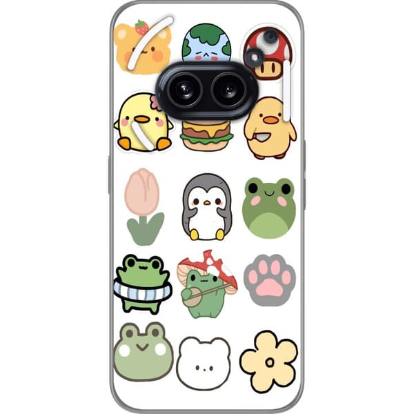 Nothing Phone (2a) Läpinäkyvä kuori Kawaii Friends