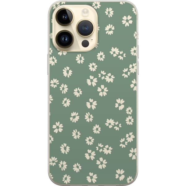 Apple iPhone 14 Pro Max Gjennomsiktig deksel Blomsterdrøm - Fargerikt Blomstermønster