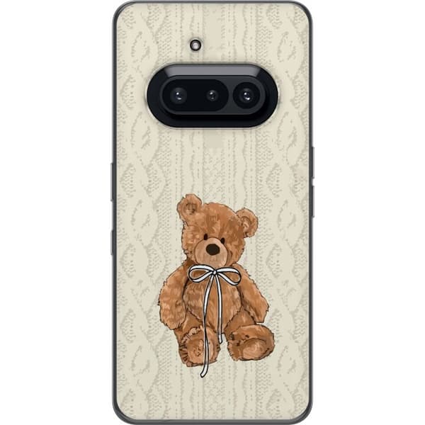Nothing Phone (3a) Gennemsigtig cover Lille Teddy – klassisk teddy i enkel design