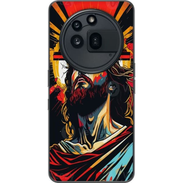 Nothing Phone (3a) Pro Gennemsigtig cover Jesus & Kort - religiøst motiv med dyb symbolik