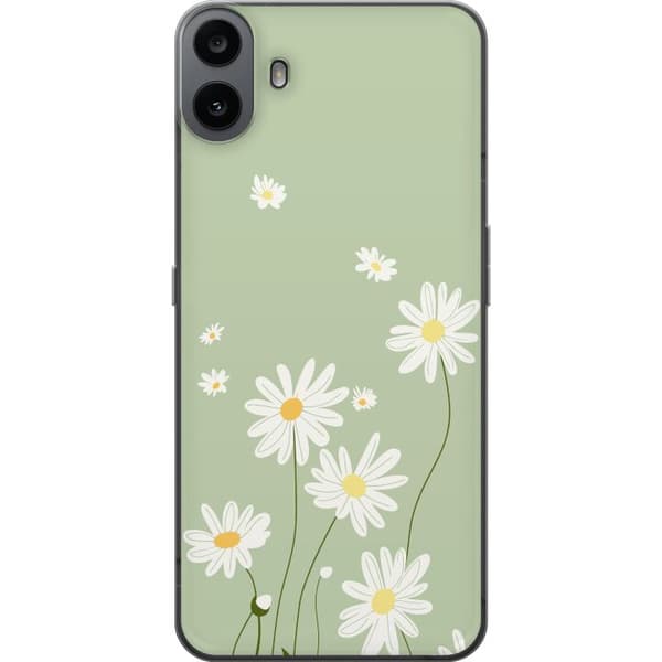 Nothing CMF Phone 1 Genomskinligt Skal Prästkragar – blommigt mönster i svensk sommarstil