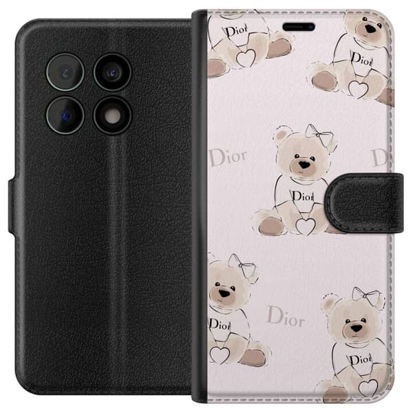 OnePlus 10 Pro Lommeboketui Teddy Dior Vibes - luksuriøs teddybjørn i motestil