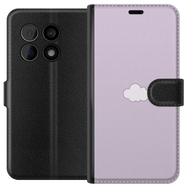 OnePlus 10 Pro Tegnebogsetui Lilla Sky - minimalistisk sky på lilla baggrund