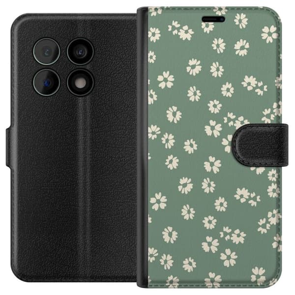 OnePlus 10 Pro Tegnebogsetui Blomsterdrøm - Farverigt Blomstermønster