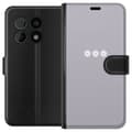 Miniatyrbillede 1 af 3: OnePlus 10 Pro Tegnebogsetui Lilla Blomminimalisme - stilfuldt blomstermotiv på lilla baggrund