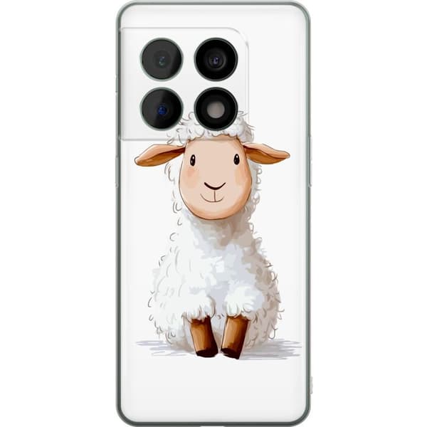 OnePlus 10 Pro Genomskinligt Skal Sött Lamm – tecknad stil för barn & babyprodukter