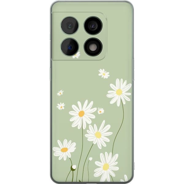 OnePlus 10 Pro Genomskinligt Skal Prästkragar – blommigt mönster i svensk sommarstil