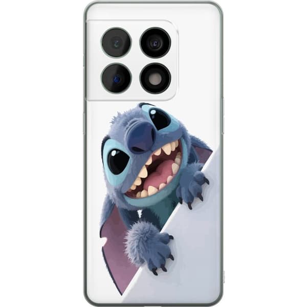 OnePlus 10 Pro Genomskinligt Skal Happy Stitch – glad figur med charmig uttryck