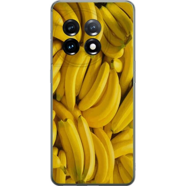 OnePlus 11 Gjennomsiktig deksel Banana mønster