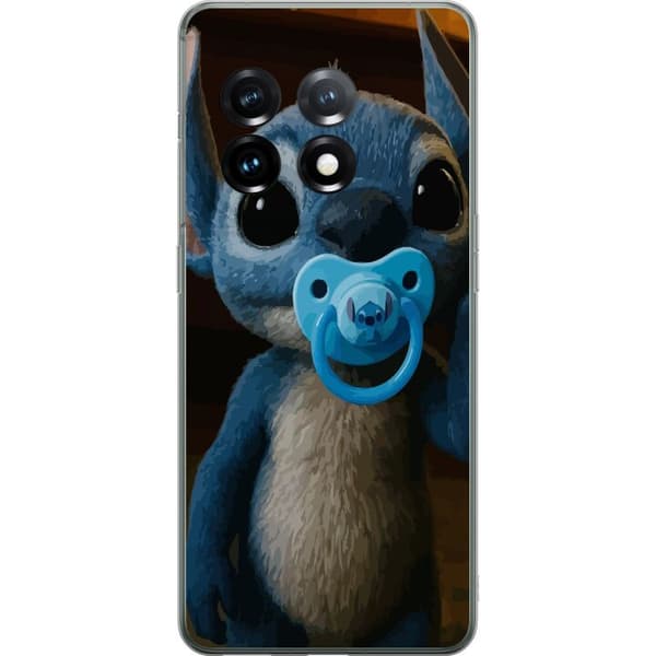 OnePlus 11 Genomskinligt Skal Stitch & Napp – babytema med söt karaktär