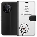 Miniatyrbillede 1 af 3: OnePlus 11R Tegnebogsetui Du Kender Ikke Mit Adgangskode